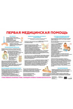 . Первая медицинская помощь. Наглядно-оформительный плакат