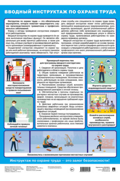 . Вводный инструктаж по охране труда. Наглядно-оформительский плакат. А3