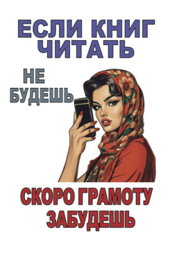 . Если книг читать не будешь, скоро грамоту забудешь. Плакат. Формат А4