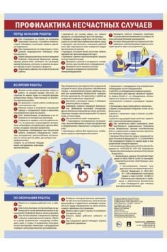 . Профилактика несчастных случаев. Наглядно-оформительский плакат. А3